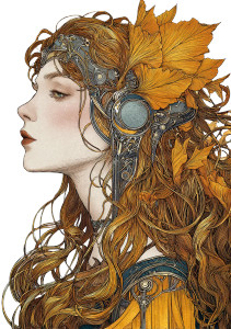 Art Nouveau Woman V11 Vinyl Car Decal Sticker – Waterproof & UV-Resistant Art Nouveau Woman V11 Vinyl Car Decal Sticker – Waterproof & UV-Resistant