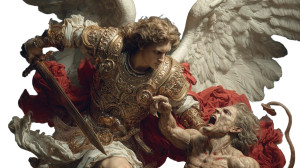 Archangel Michael Triumphs V3 Vinyl Car Decal Sticker – Waterproof & UV-Resistant 