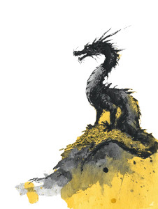 Dragon On Treasure Vinyl Car Decal Sticker – Waterproof & UV-Resistant Dragon On Treasure Vinyl Car Decal Sticker – Waterproof & UV-Resistant