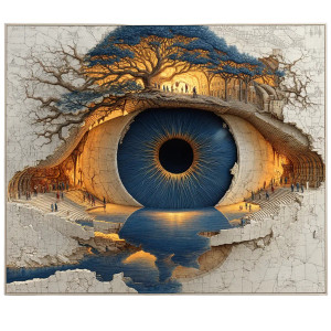 Fantasy Eye Art Vinyl Car Decal Sticker – Waterproof & UV-Resistant 