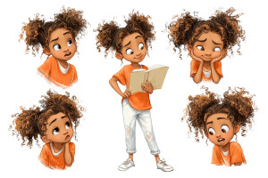 African American Girl V2 Vinyl Car Decal Sticker – Waterproof & UV-Resistant 