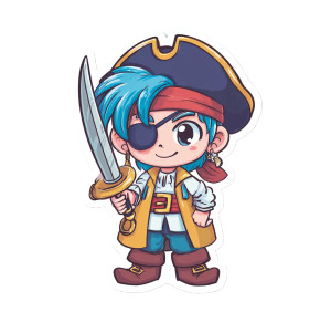 Cartoon Pirate Boy Vinyl Car Decal Sticker – Waterproof & UV-Resistant 3.4133333333333336" Cartoon Pirate Boy Vinyl Car Decal Sticker – Waterproof & UV-Resistant 3.4133333333333336"