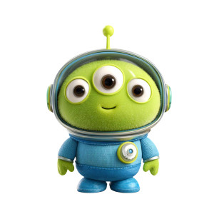 Cute Green Alien V3 Vinyl Car Decal Sticker – Waterproof & UV-Resistant 6.826666666666667"