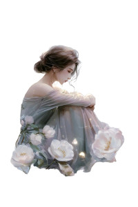 Thoughtful Dawn Girl Vinyl Car Decal Sticker – Waterproof & UV-Resistant 4.4
