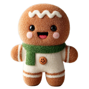 Ginger Bread Plush Vinyl Car Decal Sticker – Waterproof & UV-Resistant 6.826666666666667"