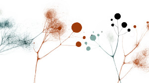 Stylized Hyphal Networks Vinyl Car Decal Sticker – Waterproof & UV-Resistant 2.72"