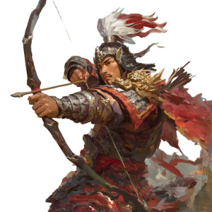 Heroic Eastern Archer Vinyl Car Decal Sticker – Waterproof & UV-Resistant 3.4133333333333336"