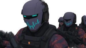 Led-Mask Soldiers Vinyl Car Decal Sticker – Waterproof & UV-Resistant 5.4