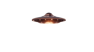 Glowing Ufo Sunset Vinyl Car Decal Sticker – Waterproof & UV-Resistant 5.4