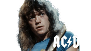 Angus Young Performing Vinyl Car Decal Sticker – Waterproof & UV-Resistant 2.72"