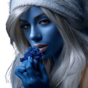 Lady Gaga Smurf Vinyl Car Decal Sticker – Waterproof & UV-Resistant 6.826666666666667"