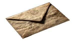 Vintage Envelope Letter Vinyl Car Decal Sticker – Waterproof & UV-Resistant 2.72"