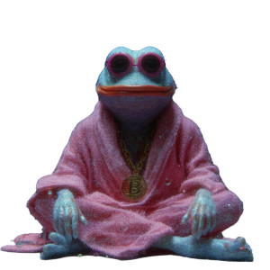 Wise Crypto Frog Vinyl Car Decal Sticker – Waterproof & UV-Resistant 6.826666666666667"