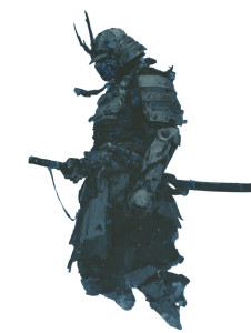 Ice Samurai Warrior Vinyl Car Decal Sticker – Waterproof & UV-Resistant 8.213333333333333"