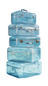 Glass Luggage Stack Vinyl Car Decal Sticker – Waterproof & UV-Resistant 9.706666666666667"