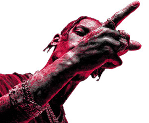 Travis Scott Gesture Vinyl Car Decal Sticker – Waterproof & UV-Resistant 6.613333333333333"
