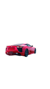Speeding Red Lexus Vinyl Car Decal Sticker – Waterproof & UV-Resistant 9.706666666666667"
