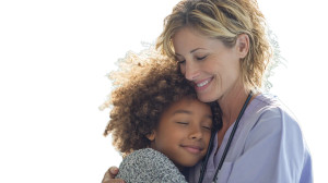 Nurse And Patient Hug Vinyl Car Decal Sticker – Waterproof & UV-Resistant 2.72"