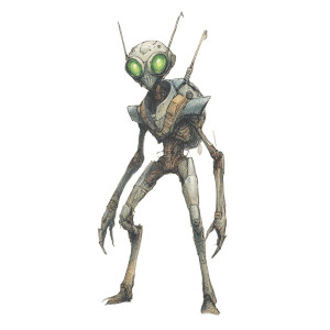 Menacing Alien Sketch Vinyl Car Decal Sticker – Waterproof & UV-Resistant 6.826666666666667"