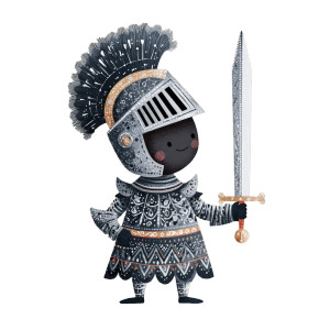 African Knight V3 Vinyl Car Decal Sticker – Waterproof & UV-Resistant 6.826666666666667"