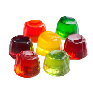 Rainbow Jelly Candies Vinyl Car Decal Sticker – Waterproof & UV-Resistant 3.4133333333333336"