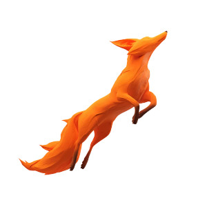 Leaping Orange Fox Vinyl Car Decal Sticker – Waterproof & UV-Resistant 6.826666666666667"