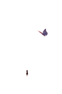 Butterfly Shadow Girl Vinyl Car Decal Sticker – Waterproof & UV-Resistant 4.4