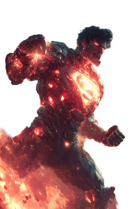 Cyborg Superman Vinyl Car Decal Sticker – Waterproof & UV-Resistant 8.96"