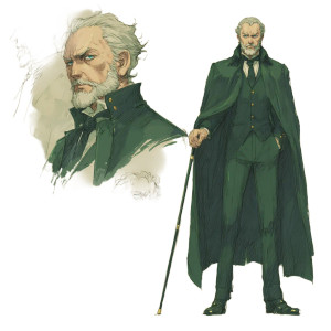 Mysterious Old Man V3 Vinyl Car Decal Sticker – Waterproof & UV-Resistant 3.4133333333333336"