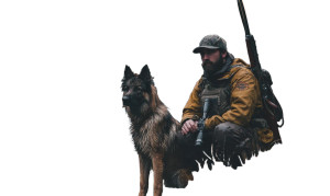 Canadian Hunter Vinyl Car Decal Sticker – Waterproof & UV-Resistant 2.8266666666666667"