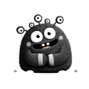 Cartoon Monster Push-Ups Vinyl Car Decal Sticker – Waterproof & UV-Resistant 6.826666666666667"