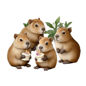 Capybaras Birthday Vinyl Car Decal Sticker – Waterproof & UV-Resistant 3.4133333333333336" Capybaras Birthday Vinyl Car Decal Sticker – Waterproof & UV-Resistant 3.4133333333333336"