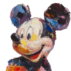 Picasso Mickey Mouse Vinyl Car Decal Sticker – Waterproof & UV-Resistant 6.826666666666667"