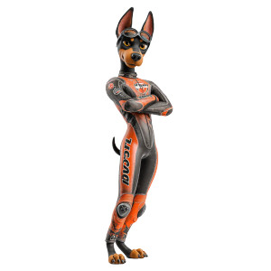 Racing Doberman Vinyl Car Decal Sticker – Waterproof & UV-Resistant 3.4133333333333336" Racing Doberman Vinyl Car Decal Sticker – Waterproof & UV-Resistant 3.4133333333333336"