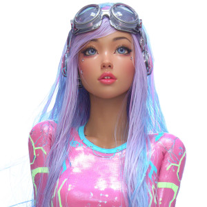 Cyberpunk Cute Girl Vinyl Car Decal Sticker – Waterproof & UV-Resistant 3.4133333333333336" Cyberpunk Cute Girl Vinyl Car Decal Sticker – Waterproof & UV-Resistant 3.4133333333333336"