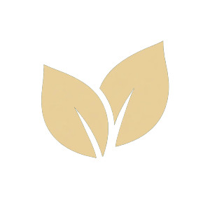 Simple Leaves Icon Vinyl Car Decal Sticker – Waterproof & UV-Resistant 3.4133333333333336"