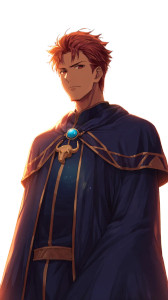 Fiery Anime Mage V2 Vinyl Car Decal Sticker – Waterproof & UV-Resistant 9.706666666666667"