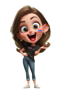 Cartoon Woman Portrait V4 Vinyl Car Decal Sticker – Waterproof & UV-Resistant 8.96"