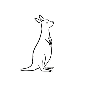 Searching Kangaroo Vinyl Car Decal Sticker – Waterproof & UV-Resistant 3.4133333333333336" Searching Kangaroo Vinyl Car Decal Sticker – Waterproof & UV-Resistant 3.4133333333333336"