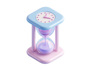 Hourglass Clock Icon Vinyl Car Decal Sticker – Waterproof & UV-Resistant 3.253333333333333
