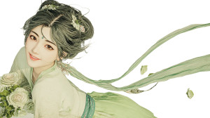 Classical Hanfu Beauty V3 Vinyl Car Decal Sticker – Waterproof & UV-Resistant 5.4