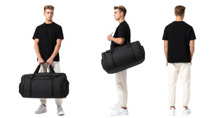 Traveling Man Vinyl Car Decal Sticker – Waterproof & UV-Resistant 2.72"