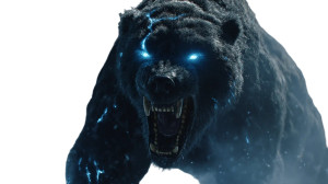 Shadow Beast Roar Vinyl Car Decal Sticker – Waterproof & UV-Resistant 2.72"