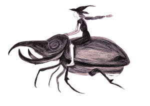 Girl Riding Beetle Vinyl Car Decal Sticker – Waterproof & UV-Resistant 6.1866666666666665" Girl Riding Beetle Vinyl Car Decal Sticker – Waterproof & UV-Resistant 6.1866666666666665"