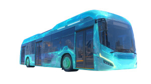 Blue-Green Bus Vinyl Car Decal Sticker – Waterproof & UV-Resistant 2.72"