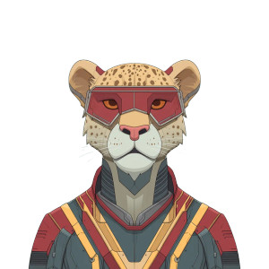 Unique Superhero Animal Vinyl Car Decal Sticker – Waterproof & UV-Resistant 3.4133333333333336"