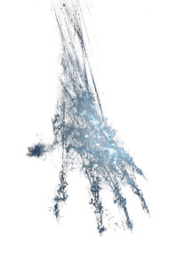 Spectral Cosmic Claw Vinyl Car Decal Sticker – Waterproof & UV-Resistant 8.96"