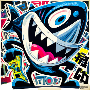 Vintage Cartoon Shark V9 Vinyl Car Decal Sticker – Waterproof & UV-Resistant 6.826666666666667" Vintage Cartoon Shark V9 Vinyl Car Decal Sticker – Waterproof & UV-Resistant 6.826666666666667"