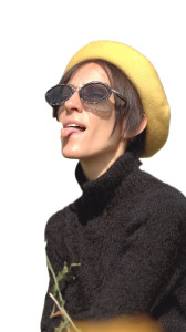 Brunette With Beret Vinyl Car Decal Sticker – Waterproof & UV-Resistant 9.706666666666667"