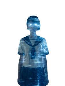 Digital Ghost Girl Vinyl Car Decal Sticker – Waterproof & UV-Resistant 8.213333333333333" Digital Ghost Girl Vinyl Car Decal Sticker – Waterproof & UV-Resistant 8.213333333333333"